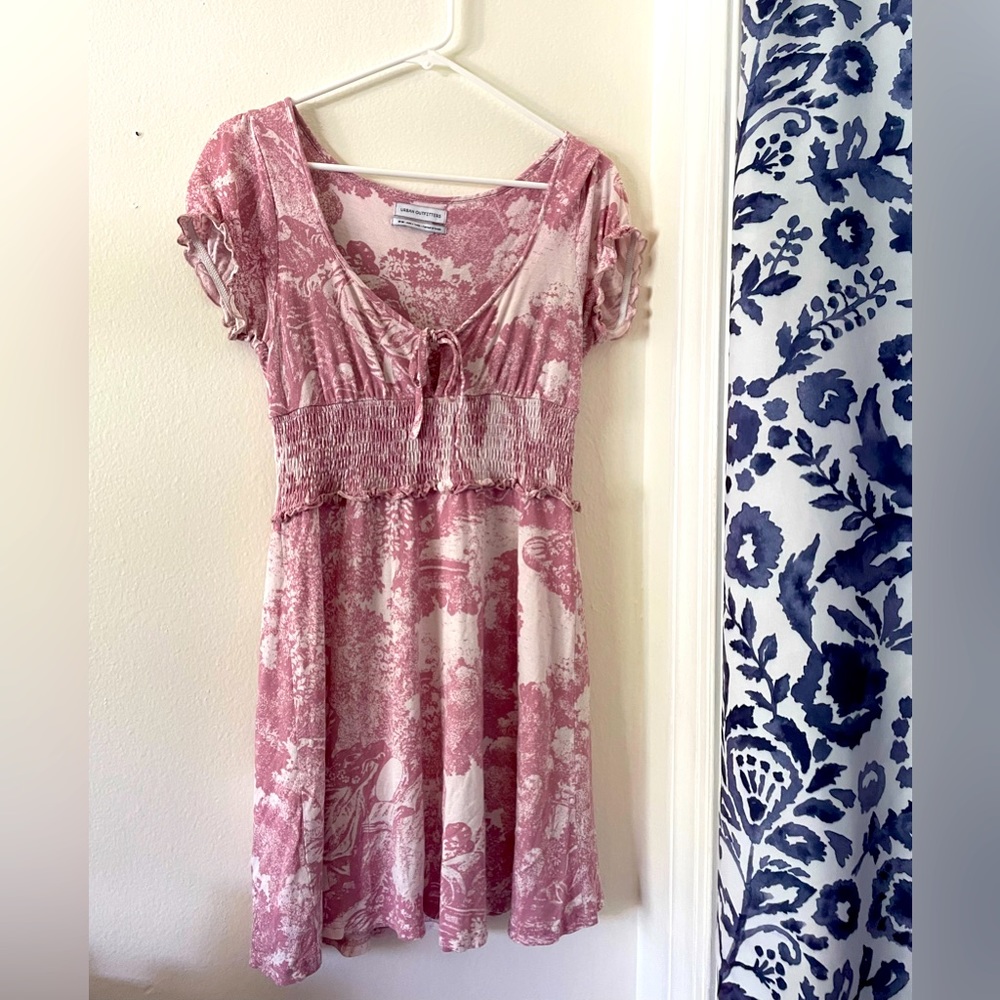 Pink patterned dress, Urban Outfitters, size M
